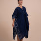 Indigo Short Jamdani Kaftan