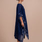 Indigo Short Jamdani Kaftan