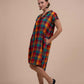 Madras Checks Asymmetrical Dress