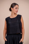 Dupion Silk Crop Top