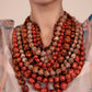 Iris Necklace - Upcycled Silk Beads