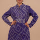 Vintage Kantha Long Jacket- Purple