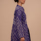 Vintage Kantha Long Jacket- Purple