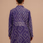Vintage Kantha Long Jacket- Purple