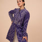 Vintage Kantha Long Jacket- Purple