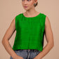 Dupion Silk Crop Top