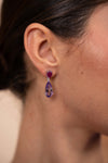 Amethyst | Ruby Earrings