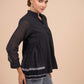 Flared Jamdani Cotton Top