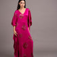 Satin Silk Gol Bandhni Kaftan