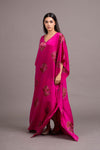 Satin Silk Gol Bandhni Kaftan