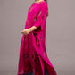 Silk Satin Bandhni Boubou Kaftan