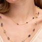 Multi Stone Short Necklace
