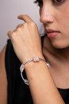 Silver Stone Bangle