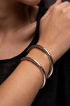 Silver Plain Bangle (12 guage)