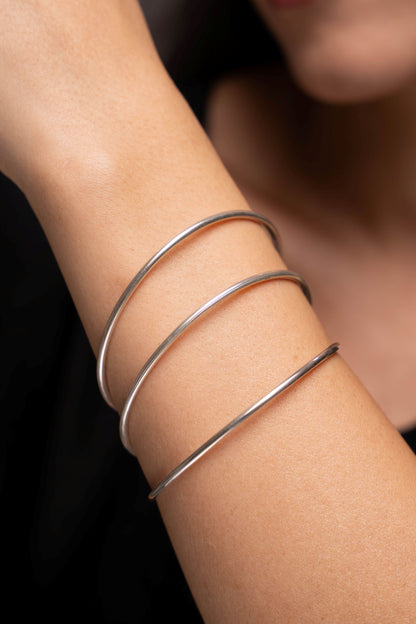 Silver Plain Bangle (18 guage)
