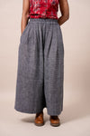 Cotton Palazzos - Black | White
