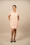 Ikat White | Orange Shift Dress