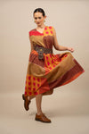 Handwoven Ikat Sleeveless Dress