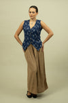 Ikat Waist Coat Top