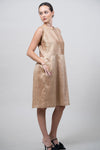 Dupion Silk Sleeveless Dress