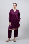 Dupion Silk Co-Ords | Purple