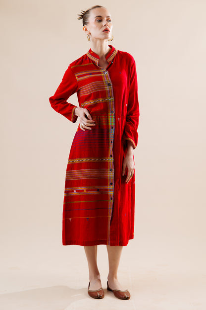 Kutch Kala Cotton Shirt Dress