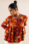 Avreen Phulkari Crop Top | Jacket