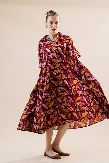 Block Print Cotton Artist Dress