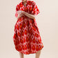 Ikat Buttoned Kaftan (Free Size)