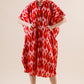 Ikat Buttoned Kaftan (Free Size)