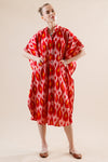 Ikat Buttoned Kaftan (Free Size)