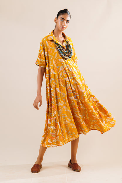 Block Print Cotton Artist Dress