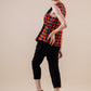 Checkered Waist Coat Top