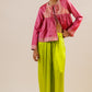 Rose - Vintage Silk Crop Top | Jacket