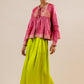 Rose - Vintage Silk Crop Top | Jacket