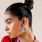 Oxidised Silver Pillar Earrings