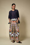 Uzbek Adras Ikat Gol Pants - Fergana