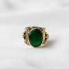 Green Onyx Statement Ring