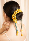 Shankhi Yellow Gajra (Garland Hair Tie)