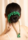 Shankhi Green Gajra (Garland Hair Tie)
