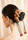 Almond Silk Gajra (Garland Hair Tie)