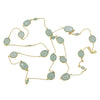 Aqua Chalcedony Long Necklace