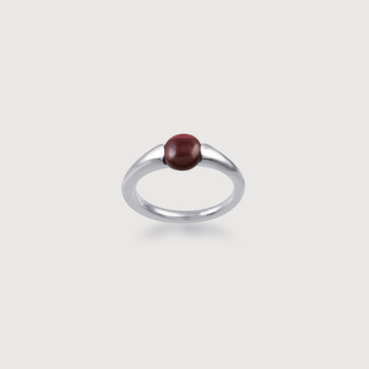 Cabochan Garnet Ring