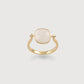 Cushion Cut Moonstone Ring