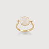 Cushion Cut Moonstone Ring