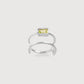 Double Band Stone Ring