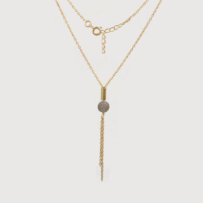 Stone Lariat Necklace