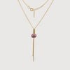 Stone Lariat Necklace
