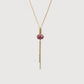 Stone Lariat Necklace