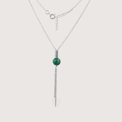 Stone Lariat Necklace